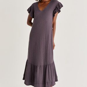Ruffled Cotton Z- Supply midi dress NEW